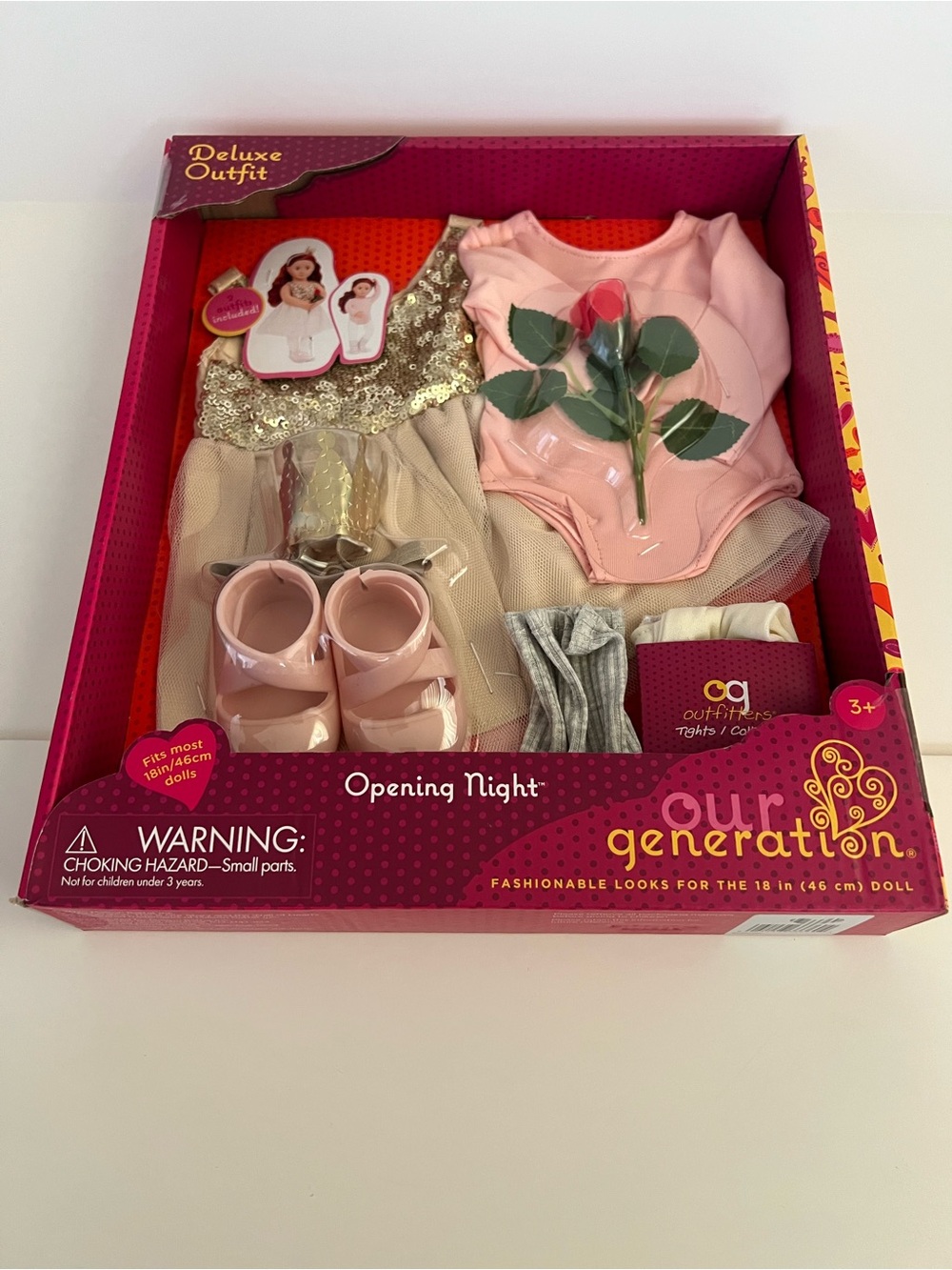 Pink 'Opening Night' 18 in doll  Dress Set